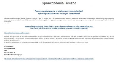 sprawozdanie roczne