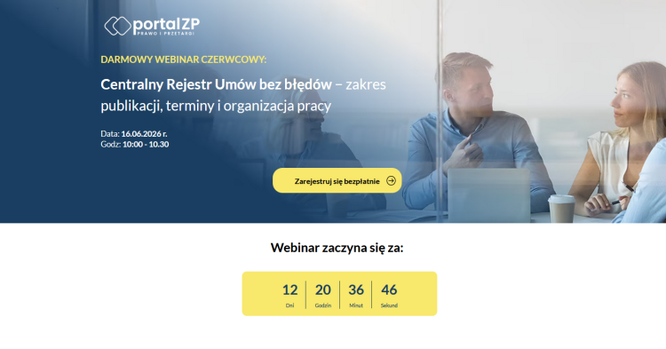Centralny Rejestr Umów JSFP bez błędów – weź udział w bezpłatnym webinarze