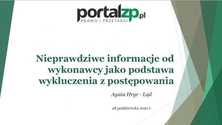 Nieprawdziwe informacje od wykonawcy jako podstawa wykluczenia z postępowania