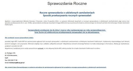 sprawozdanie roczne